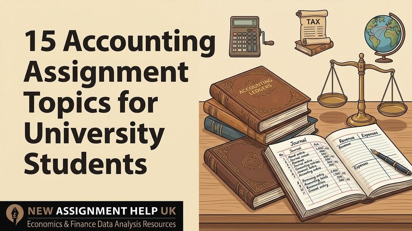 15 UK accounting assignment topics across audit and financial reporting.